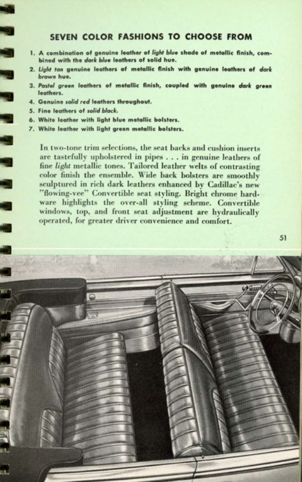 1953 Cadillac Salesmans Data Book Page 94